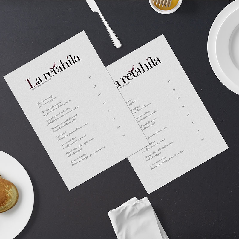 Diseño identidad corporativa y Naming para Restaurante La Retahíla